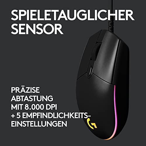JBL Quantum 350 Over-Ear Gaming Headset – Wireless 2.4 GHz und USB-C-Anschluss – Schwarz & Logitech G203 Gaming-Maus mit anpassbarer LIGHTSYNC RGB-Beleuchtung Bild 7