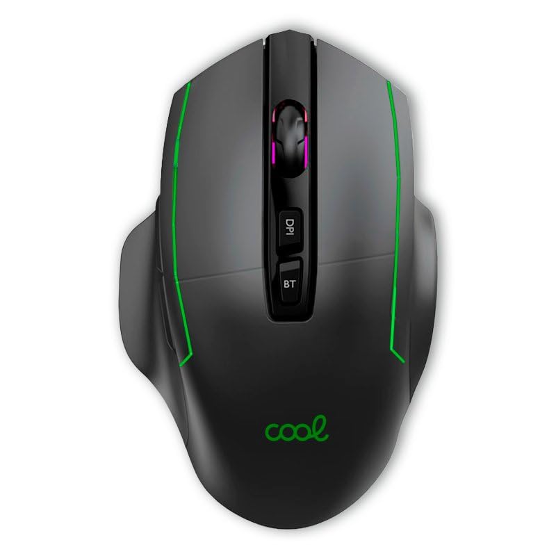 Cool Kabellose Maus + Bluetooth 2 in 1 (wiederaufladbar) Gaming LED RGB Lagoon Bild 1