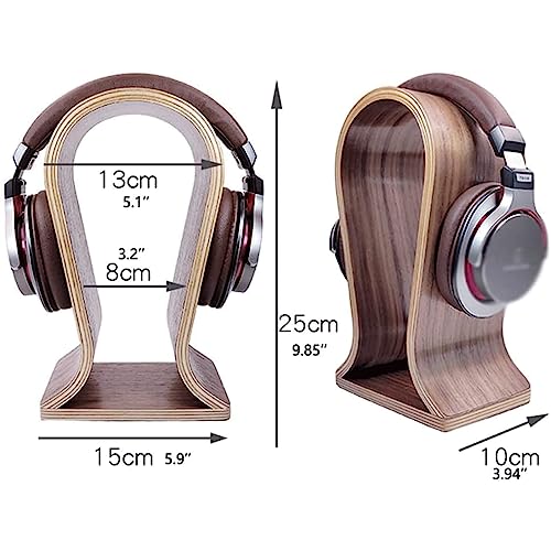Glatter, bequemer Headset-Halter, Gaming-Kopfhörerständer, Holz-Kopfhörerhalter, Gaming-Headset-Aufhänger Bild 2