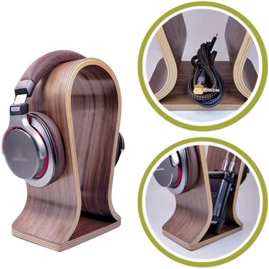 Glatter, bequemer Headset-Halter, Gaming-Kopfhörerständer, Holz-Kopfhörerhalter, Gaming-Headset-Aufhänger Bild 4