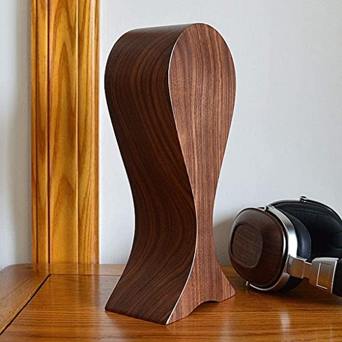 Flacher Headset-Halter, Gaming-Kopfhörerständer, Schwarzer Walnuss-Kopfhörerhalter, Holz-Headset-Aufhänger Bild 5