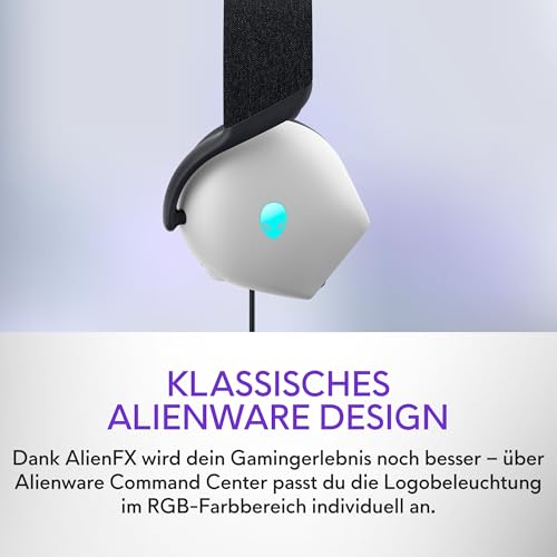 Alienware kabelgebundenes Gaming Headset - AW520H |Windows | Kopfhörer (USB) | Hi-Res Audio | Headset Mikrofon | 20-40000 Hz | Gewicht 337 g Bild 2