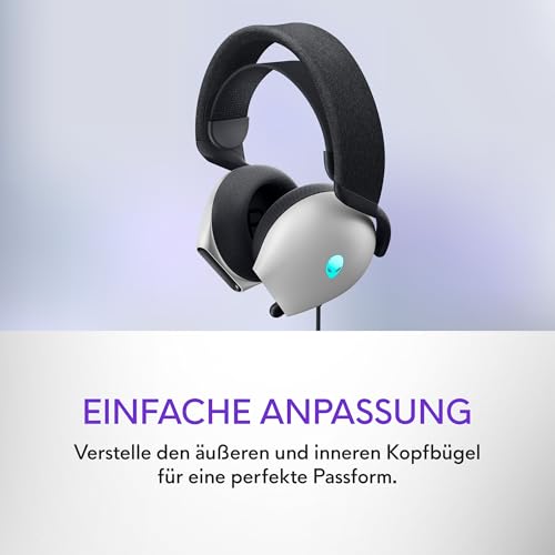Alienware kabelgebundenes Gaming Headset - AW520H |Windows | Kopfhörer (USB) | Hi-Res Audio | Headset Mikrofon | 20-40000 Hz | Gewicht 337 g Bild 4