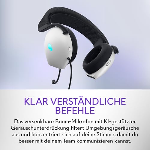Alienware kabelgebundenes Gaming Headset - AW520H |Windows | Kopfhörer (USB) | Hi-Res Audio | Headset Mikrofon | 20-40000 Hz | Gewicht 337 g Bild 6