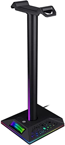 IRYZE Headset Ständer Kopfhörer Halter Kopfhörerständer RGB-Kopfhörerständer Over-Ear-Gaming-Headset Schreibtischhalterung Gaming-Kopfhörerhalter Display-Regal PC-Zubehör Headset Halterung Bild 1