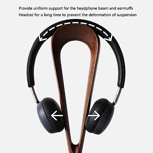 Vertikaler Headset-Halter, hölzerner Kopfhörerständer, praktischer Kopfhörerhalter, universelle Kopfhörer-Unterstützung, Headset-Aufhänger Bild 4