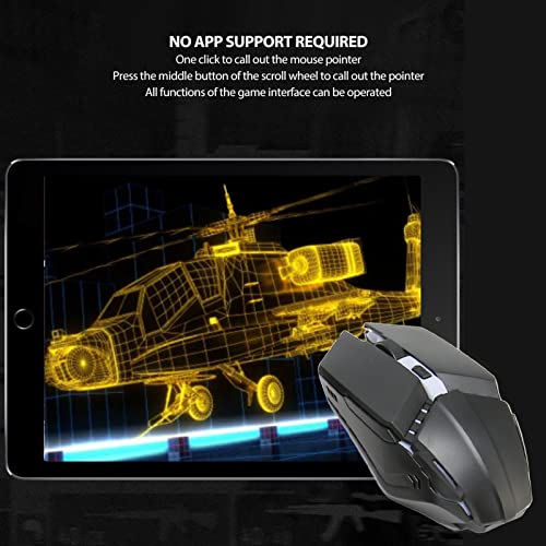 Halbhand-Gaming-Tastatur und -Maus-Kombination, PUBG Kabelgebundene Mechanische RGB-LED-Hintergrundbeleuchtung, Halbtastatur, 4-in-1-Gaming-Mauskonverter für Android IOS, Bild 4