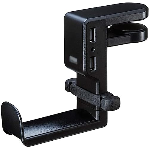 Headset-Halter USB-Schnittstelle Kopfhörerständer kann um 360° gedreht werdenKopfhörerhalter aus ABS-Harz Kreativer Headset-Aufhänger Bild 1