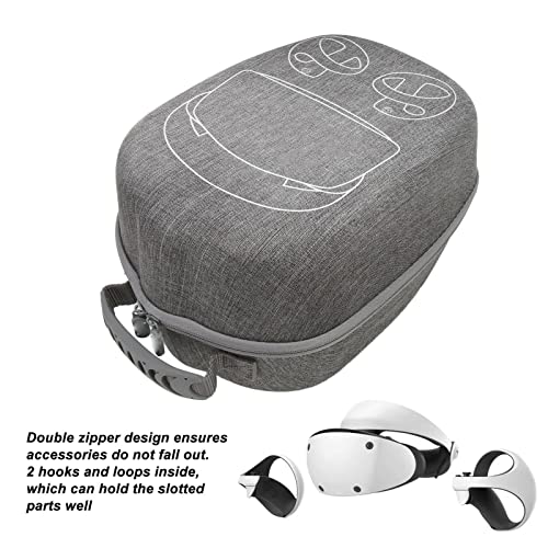 Cuifati Hartschalen-Tragetasche für PS VR2-Gaming-Headset, PS VR2-Schutztasche, tragbare PS VR2-Hülle mit Objektivschutzabdeckung, Touch-Controller-Zubehör für unterwegs Bild 3