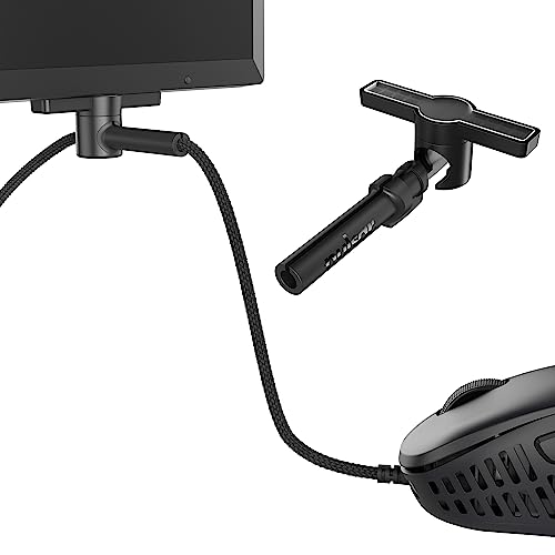 Pulsar Gaming Gears - Micro Bungee ES: Unterstützt kabelgebundene Maus ohne Verrutschen – Freie Bewegung auf Ihrem Schreibtisch – Befestigen Sie es an Ihrem Monitor – erhalten Sie mehr Platz Bild 1