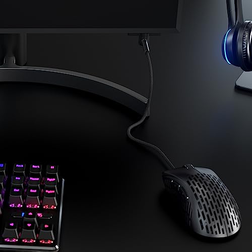 Pulsar Gaming Gears - Micro Bungee ES: Unterstützt kabelgebundene Maus ohne Verrutschen – Freie Bewegung auf Ihrem Schreibtisch – Befestigen Sie es an Ihrem Monitor – erhalten Sie mehr Platz Bild 3
