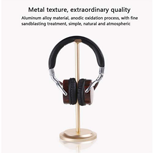 Kopfhörerständer/Headset-Halter, Metall-Kopfhörer-Halter, einfacher, kreativer Headset-Halter, Aluminiumlegierung, Headset-Aufhänger, PC-Gaming-Headset-Ständer (Farbe: Gold) Bild 6