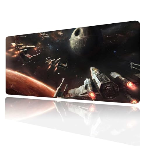 Großes XXL-Gaming-Mauspad, Mauspad mit genähtem Rand und Rutschfester Gummiunterseite, Schreibtischunterlage für Arbeit, Büro, Schreibtischunterlage für Laptop, Computer-Tastatur und Mäuse, Bild 1
