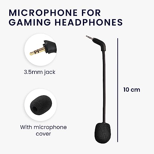 kwmobile Ersatz Kopfhörer Mikrofon kompatibel mit TurtleBeach Recon 500 Headset - Gaming Headphones Mikrofon mit 3,5 mm Klinkenstecker - Schwarz Bild 3