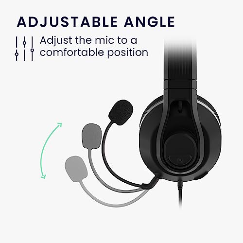 kwmobile Ersatz Kopfhörer Mikrofon kompatibel mit TurtleBeach Recon 500 Headset - Gaming Headphones Mikrofon mit 3,5 mm Klinkenstecker - Schwarz Bild 4
