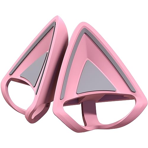Razer Kitty Ears V2 - Universelle Passform Katzenohren für Headsets (Ohrhaken Katzen, Universal verstellbare Träger, leichtes Silikon Premium 26g) Pink Bild 1