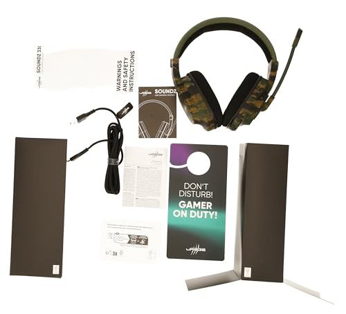 uRage Gaming-Headset SoundZ 330 V2, kabelgebundene Multi-Plattform Kopfhörer für PS5/PC, Over-Ear, in Camouflage Bild 6