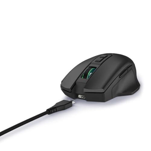 uRage Gaming-Maus Reaper 410, kabelgebundene Maus mit 7 programmierbaren Tasten, bis zu 12.000 DPI, superleichte 76 g Gewicht, RGB-Beleuchtung, Gaming-Software, in schwarz Bild 1
