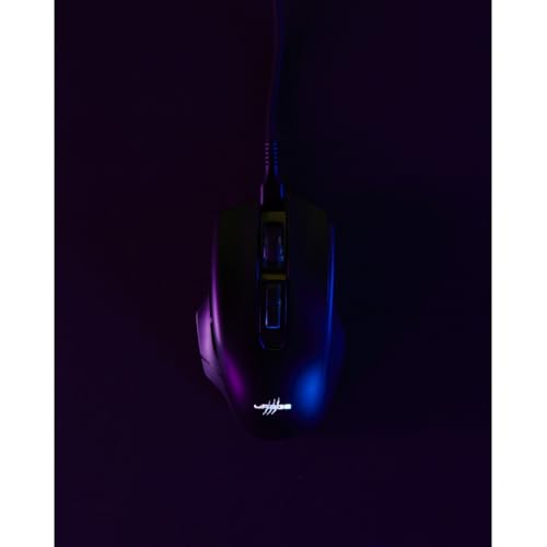 uRage Gaming-Maus Reaper 410, kabelgebundene Maus mit 7 programmierbaren Tasten, bis zu 12.000 DPI, superleichte 76 g Gewicht, RGB-Beleuchtung, Gaming-Software, in schwarz Bild 5