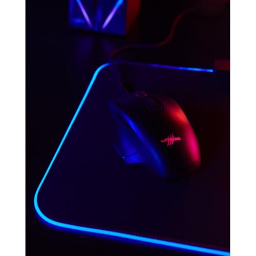 uRage Gaming-Maus Reaper 410, kabelgebundene Maus mit 7 programmierbaren Tasten, bis zu 12.000 DPI, superleichte 76 g Gewicht, RGB-Beleuchtung, Gaming-Software, in schwarz Bild 6