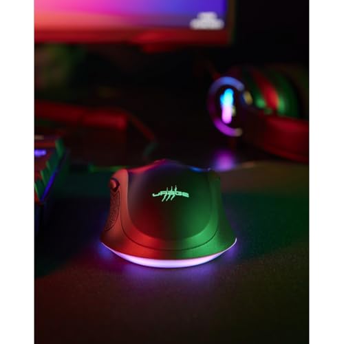 uRage Gaming-Maus Reaper 340, kabelgebundene Maus mit 7 programmierbaren Tasten, bis zu 8000 DPI, superleichte 77 g Gewicht, RGB-Beleuchtung, Gaming-Software, in schwarz Bild 6