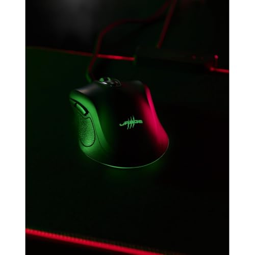 uRage Gaming-Maus Reaper 340, kabelgebundene Maus mit 7 programmierbaren Tasten, bis zu 8000 DPI, superleichte 77 g Gewicht, RGB-Beleuchtung, Gaming-Software, in schwarz Bild 7