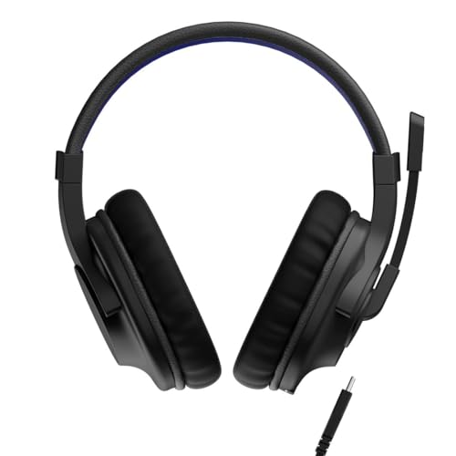 uRage Gaming-Headset SoundZ 100 V2, kabelgebundene Multi-Plattform Kopfhörer für PS4/PS5/PC/Xbox/Laptop/Smartphone, Over-Ear, in schwarz Bild 2