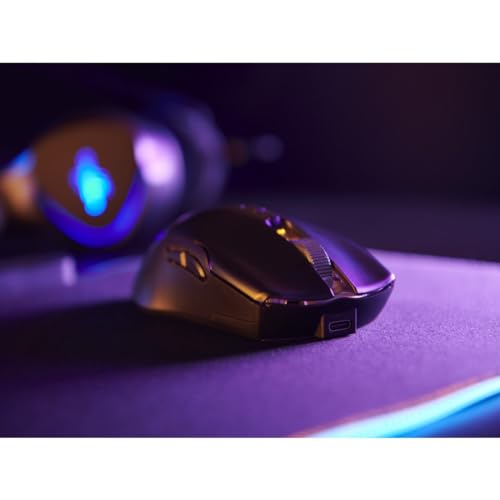 uRage Gaming-Maus Reaper 510 Wireless, kabellose Maus mit 9 programmierbaren Tasten, bis zu 16.000 DPI, 78 g, RGB-Beleuchtung, Gaming-Software, in schwarz Bild 6