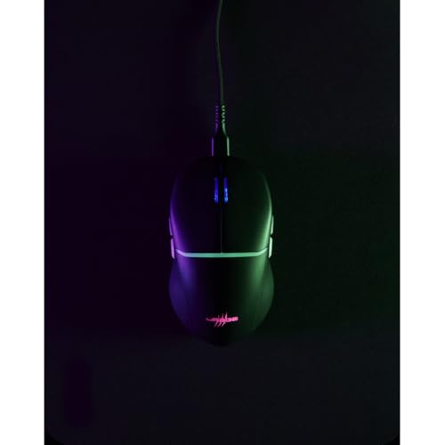 uRage Gaming-Maus Reaper 430, kabelgebundene Maus mit 9 programmierbaren Tasten, bis zu 12.000 DPI, superleichte 75 g Gewicht, RGB-Beleuchtung, Gaming-Software, in schwarz Bild 5