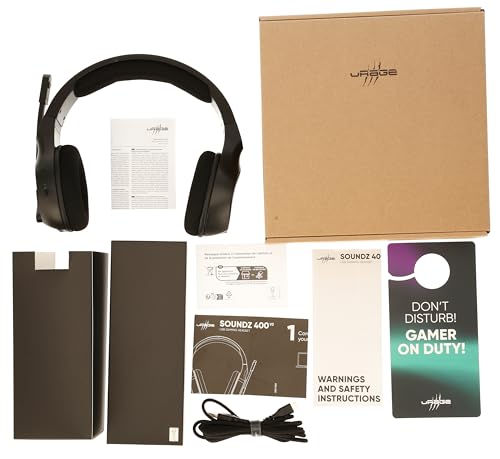uRage Gaming-Headset SoundZ 400 V2, kabelgebundene Multi-Plattform Kopfhörer für PS5/PC, Over-Ear, in schwarz Bild 7