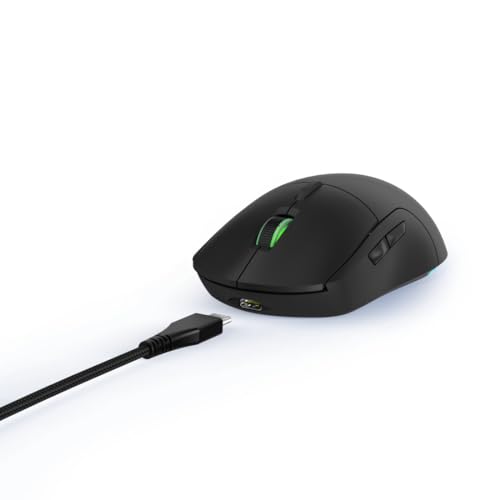 uRage Gaming-Maus mit Kabel „Reaper 250“ (Rainbow LED, ultra leicht, Rechtshänder, 6 programmierbare Tasten, 6.200 dpi, optischer Sensor, Software, abnehmbares Kabel) schwarz Bild 1