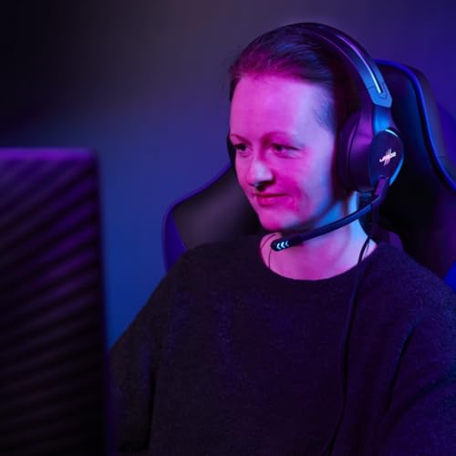 uRage Gaming-Headset SoundZ 710 7.1 V2, kabelgebundene Multi-Plattform Kopfhörer für PS5/PC, Over-Ear, in schwarz Bild 4