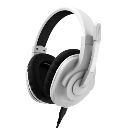 uRage Gaming-Headset SoundZ 100 V2, kabelgebundene Multi-Plattform Kopfhörer für PS4/PS5/PC/Xbox/Laptop/Smartphone, Over-Ear, in weiß Bild 3