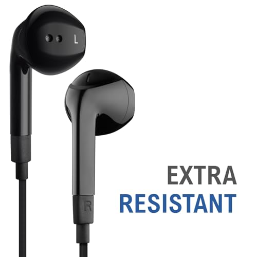 LUDOS FEROX Kopfhörer In Ear Kopfhörer mit Kabel und Mikrofon, 5 Jahre Garantie, In Ear Ohrhörer, 3,5 mm Klinkenstecker Earbuds, Satte Bässe Earphones, Headphones für iPhone, iPad, Huawei, Samsung Bild 6