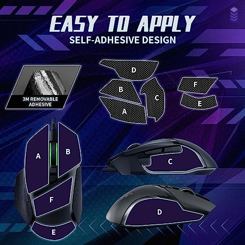 TALONGAMES Rutschfestes Griffband, kompatibel mit Razer Basilisk V3 / Basilisk V3 Pro Gaming-Maus, Handflächenschweißabsorption, dünn 0,5 mm, zuschneidbar, einfach anzubringen, Maushaut Bild 5