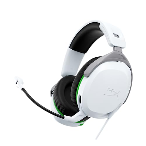 HyperX CloudX Stinger 2, Kabelgebundenes Gaming-Headset für Xbox, Offiziell lizenziert, 50mm-Treiber, Leicht, Memory-Schaumstoff, Schwenkbares Mikrofon, Integrierte Audiosteuerung, Weiß Bild 1