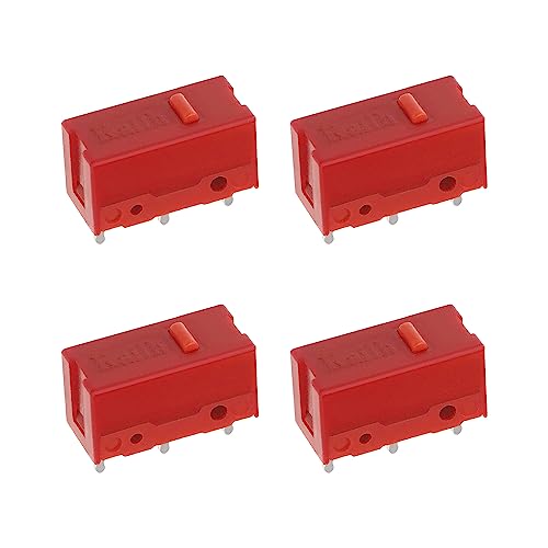 4 Stück GM4.0 Mausschalter 60 Millionen Mal GM 4.0 Gaming Maus Mikroschalter Computerzubehör 12,8x5,8x6,5 Mm 25 Gf Min. Rot Bild 1