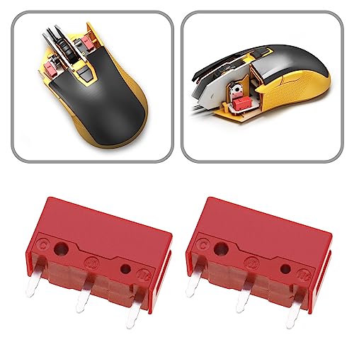 4 Stück GM4.0 Mausschalter 60 Millionen Mal GM 4.0 Gaming Maus Mikroschalter Computerzubehör 12,8x5,8x6,5 Mm 25 Gf Min. Rot Bild 4