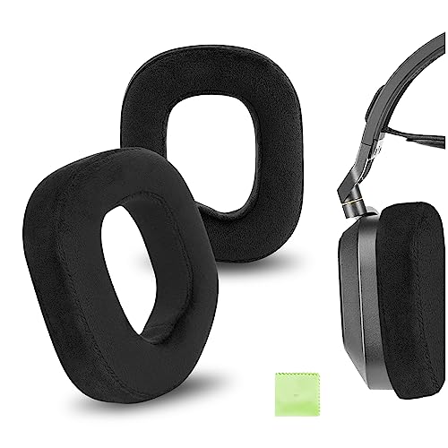 Geekria Komfort Velours-Ersatz-Ohrpolster für Corsair HS80 Max/ HS80 USB Wired/ HS80 RGB Wireless Gaming-Headsets, Ohrkissen (Schwarz) Bild 1