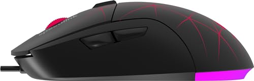 Speedlink CORAX Gaming Maus mit Kabel - konfigurierbare RGB Beleuchtung, 5 programmierbare Tasten, DPI-Schalter bis 3.200 dpi, kabelgebunden, stoffummanteltes Kabel, schwarz Bild 5