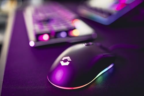 Speedlink TAUROX Gaming Maus mit Kabel - konfigurierbare RGB Beleuchtung, 5 programmierbare Tasten, zwei DPI-Schalter bis 7.200 dpi, kabelgebunden, stoffummanteltes Kabel, schwarz Bild 5