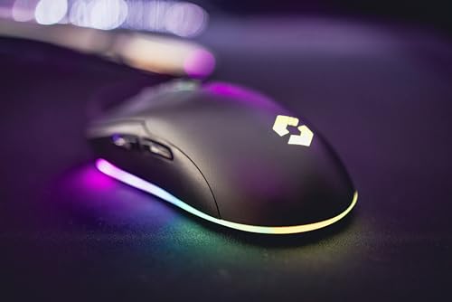 Speedlink TAUROX Gaming Maus mit Kabel - konfigurierbare RGB Beleuchtung, 5 programmierbare Tasten, zwei DPI-Schalter bis 7.200 dpi, kabelgebunden, stoffummanteltes Kabel, schwarz Bild 6
