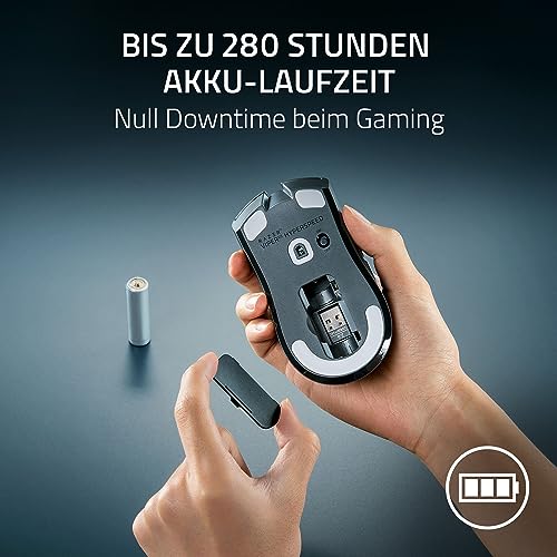 Razer Viper V3 HyperSpeed - Kabellose Esports Gaming-Maus - Focus Pro 30K DPI Sensor - bis zu 280 Std. Akku, Mechanische Maus-Switches 2th Generation - kabellose Abtastrate 4000Hz- PC/Mac | Schwarz Bild 4