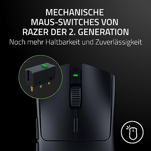 Razer Viper V3 HyperSpeed - Kabellose Esports Gaming-Maus - Focus Pro 30K DPI Sensor - bis zu 280 Std. Akku, Mechanische Maus-Switches 2th Generation - kabellose Abtastrate 4000Hz- PC/Mac | Schwarz Bild 6