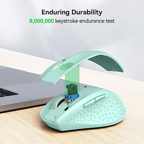 TECKNET Kabellose Maus, 4800 DPI 2.4G Funkmaus mit USB Empfänger, 30 Monate Batterielaufzeit, Optical Tracking, Wireless Maus mit 6 Tasten für PC Laptop Windows Mac MacBook Linux Bild 6