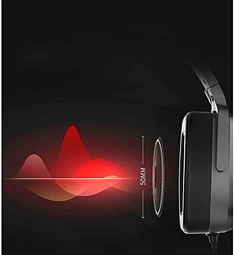 Gaming -Headset, 7.1 Surround -Sound, Memory Foam Ohrpolster, abnehmbares Mikrofon, funktioniert Bild 5