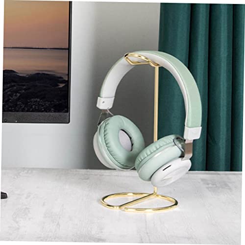 Headset Brackets Headset Simple Headphone Stand Desk Stand Office Headset Headband Stand Headset Rack Headband Headphone Stand Headphone Stand Iron Golden Gaming Headset Holder Bild 2