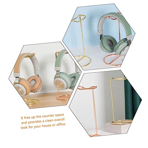 Headset Brackets Headset Simple Headphone Stand Desk Stand Office Headset Headband Stand Headset Rack Headband Headphone Stand Headphone Stand Iron Golden Gaming Headset Holder Bild 5