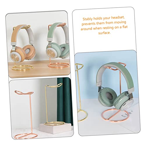 Headset Brackets Headset Simple Headphone Stand Desk Stand Office Headset Headband Stand Headset Rack Headband Headphone Stand Headphone Stand Iron Golden Gaming Headset Holder Bild 6