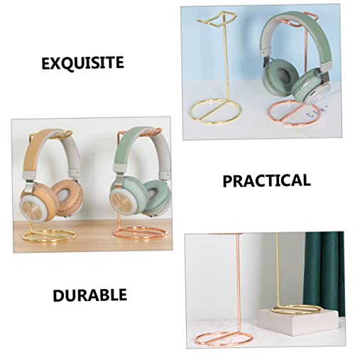 Headset Brackets Headset Simple Headphone Stand Desk Stand Office Headset Headband Stand Headset Rack Headband Headphone Stand Headphone Stand Iron Golden Gaming Headset Holder Bild 7